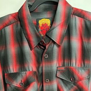 Dixxon Flannel Company men's size medium "Corazon" Bamboo Blend Short Sleeve